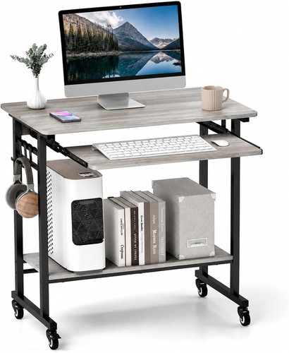 Mobile rolling desk - rolling, w/